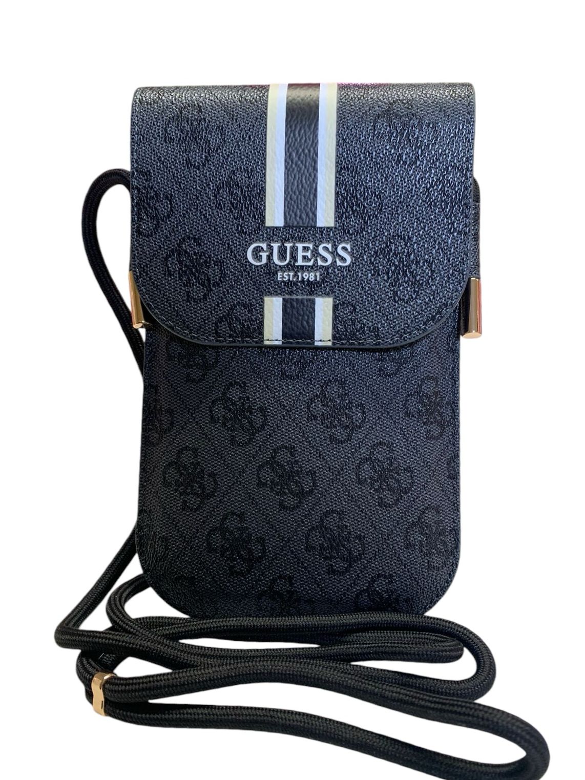 BOLSO UNIVERSAL PARA CELULAR GUESS / CON CORREA AJUSTABLE Y RANURA PARA TARJETAS