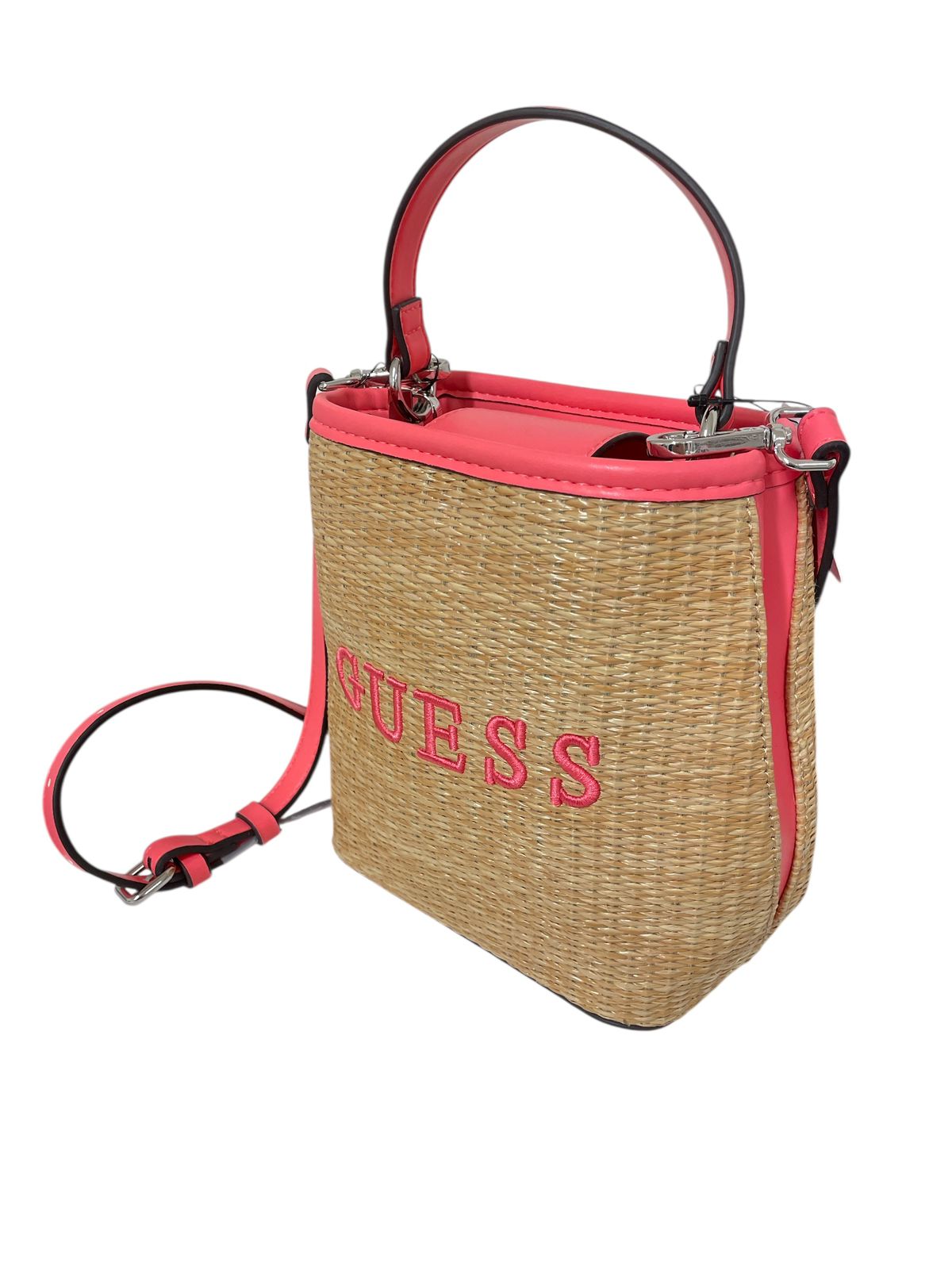 BOLSO GUESS NATURAL & CORAL | VERANO CHIC