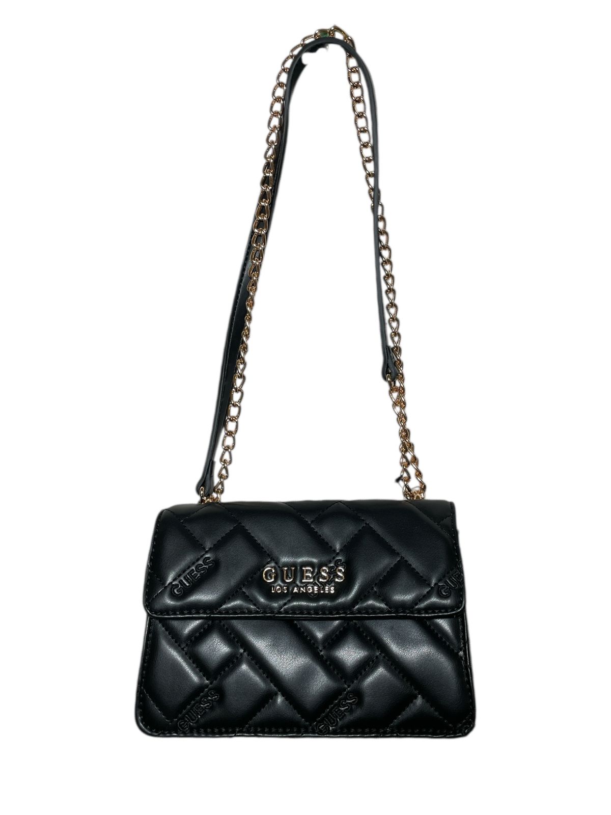 BOLSO CLUTCH GUESS ROSA / NEGRO – ESTILO Y GLAMOUR COMPACTO