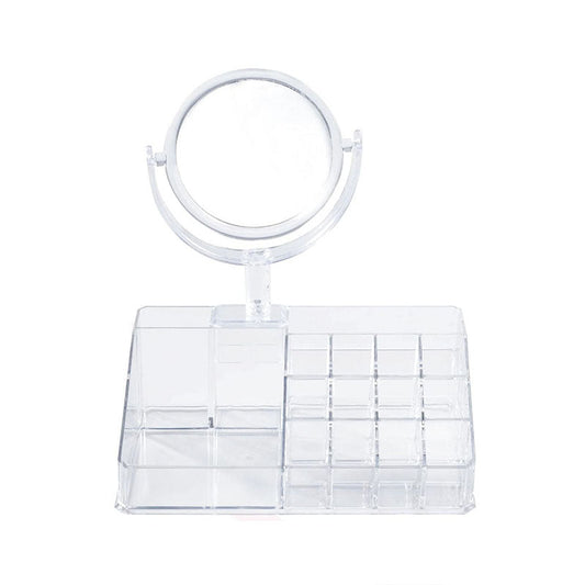 Organizador de cosméticos con espejo de acrílico