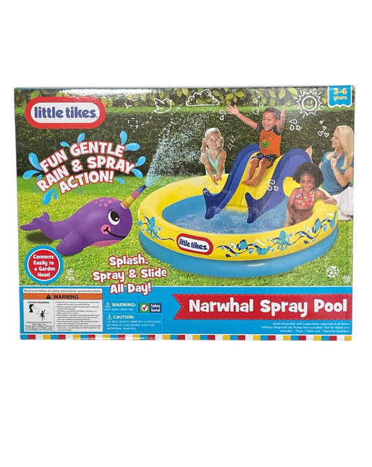 ALBERCA INFLABLE LITTLE TIKES CON RESBALADILLA