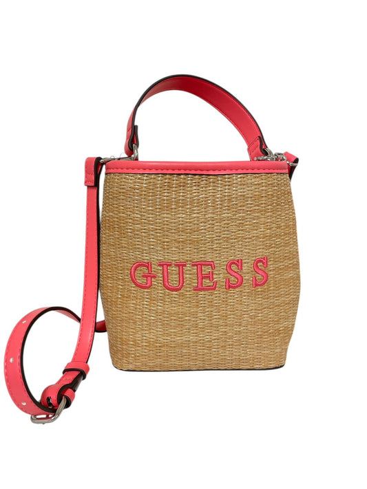BOLSO GUESS NATURAL & CORAL | VERANO CHIC