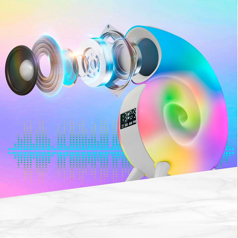 Lámpara de caracol con luz RGB