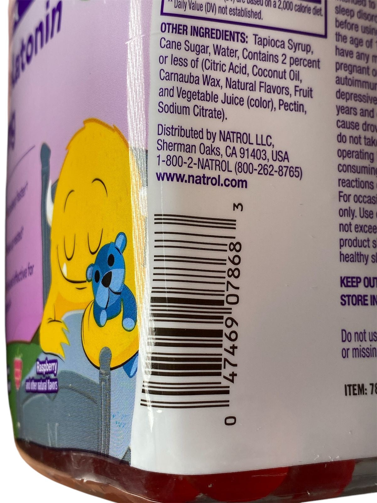 MELATONINA PARA NIÑOS NATROL KIDS 1mg - 180 GOMITAS