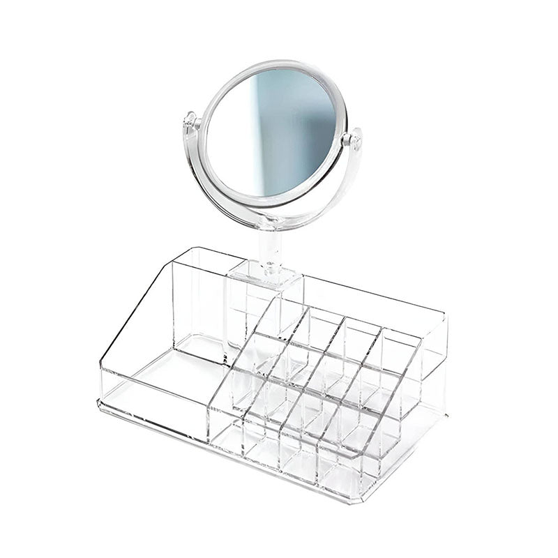 Organizador de cosméticos con espejo de acrílico