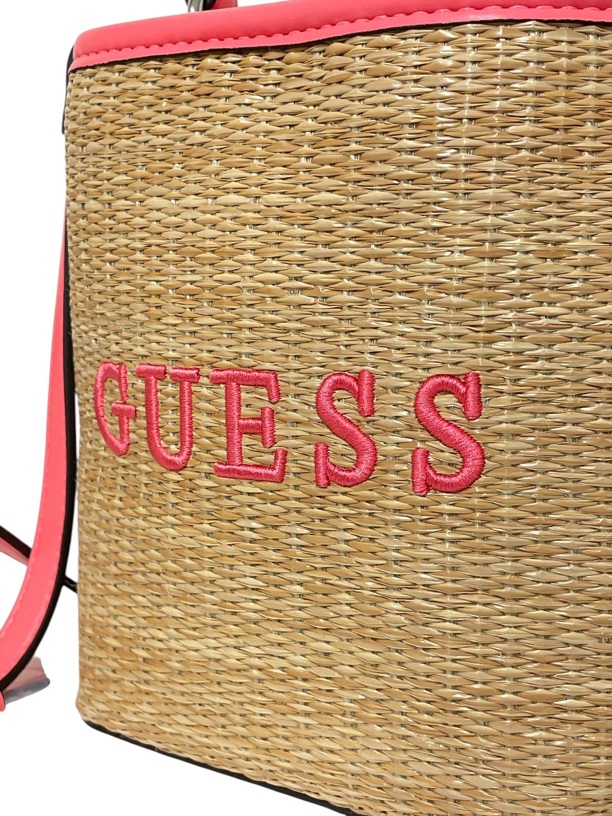 BOLSO GUESS NATURAL & CORAL | VERANO CHIC