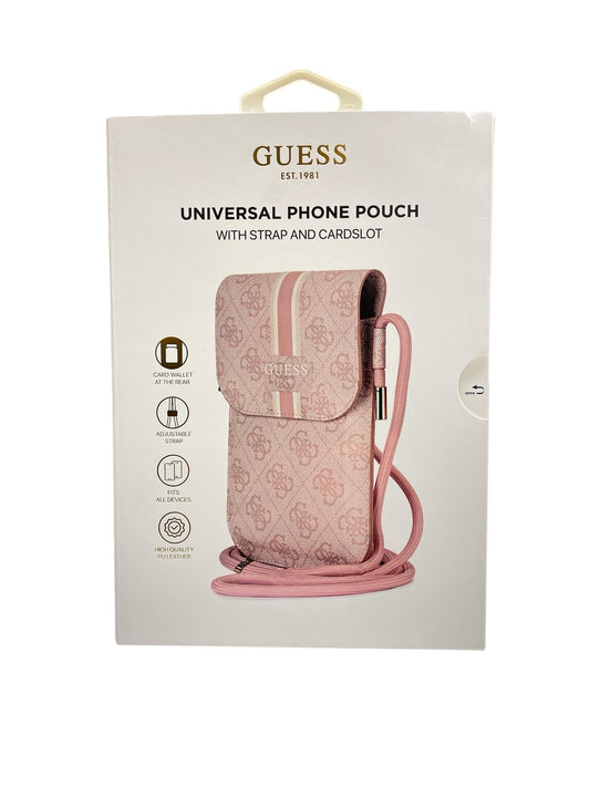 BOLSO UNIVERSAL PARA CELULAR GUESS / CON CORREA AJUSTABLE Y RANURA PARA TARJETAS