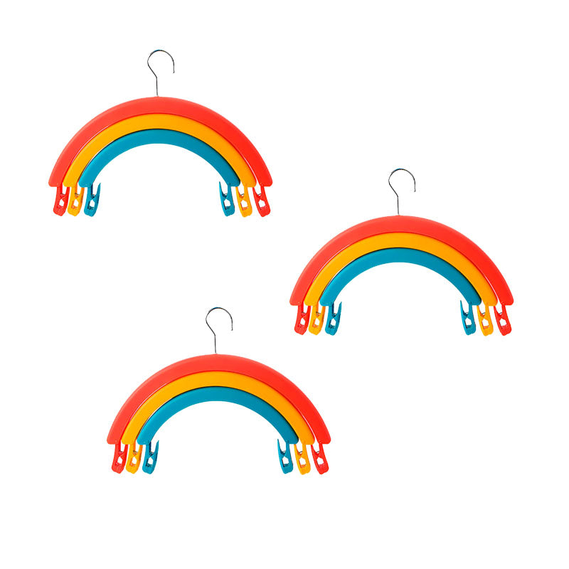 Set de 3 ganchos arcoíris