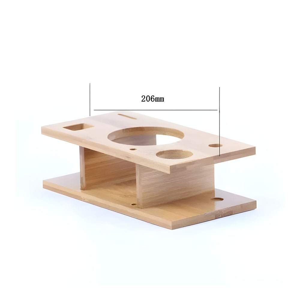 Juego de coctelería con soporte de bambú